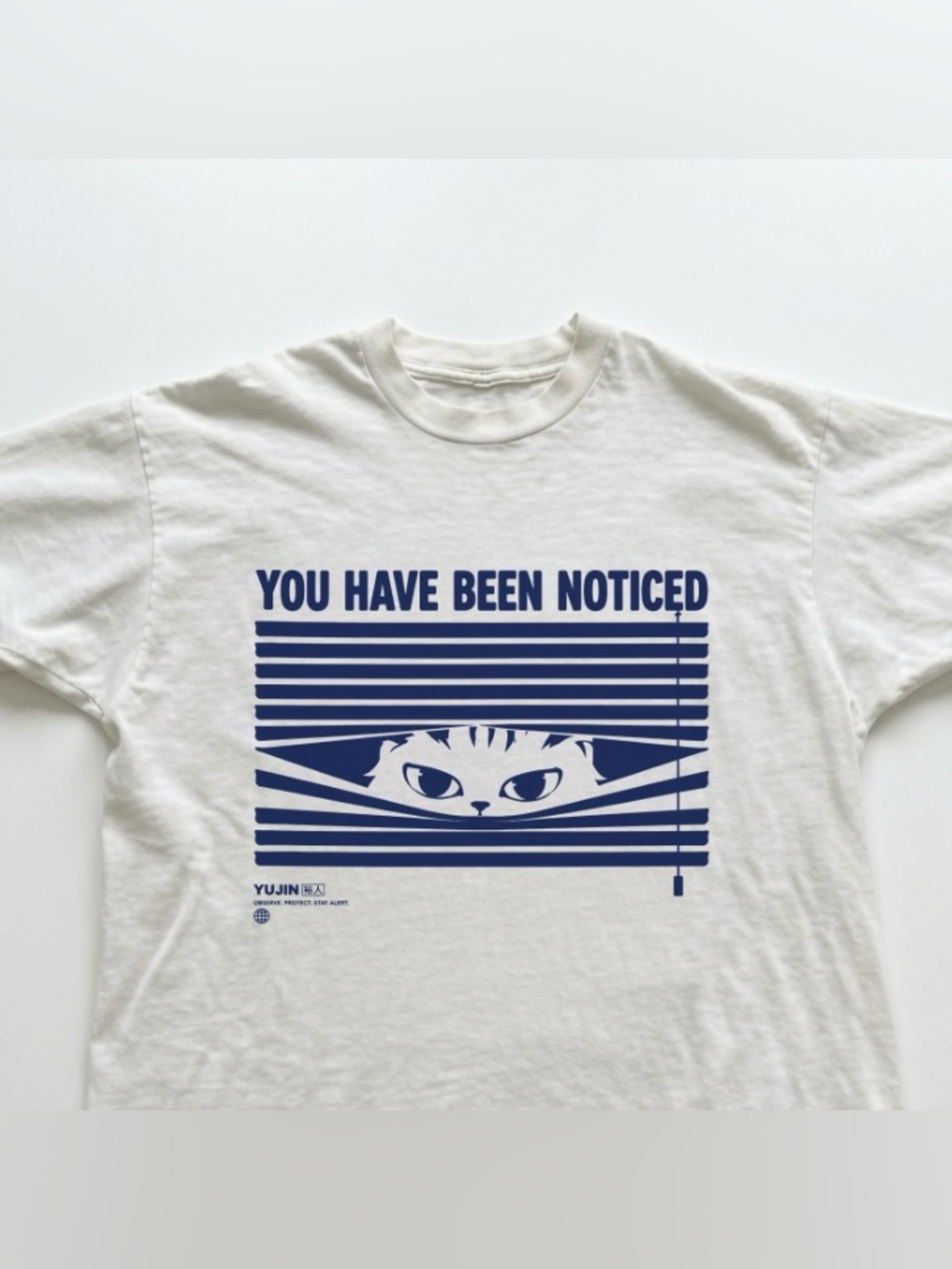 Peeking Cat You Have Been Noticed Funny Graphic Tee, Animal Cat Lover T-Shirt